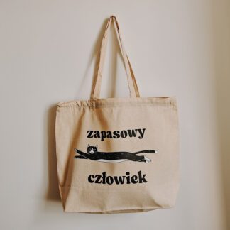 Torba bawełniana duża: Zapasowy człowiek