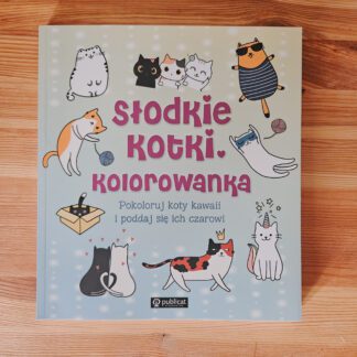 Kolorowanka: Pokoloruj koty kawaii