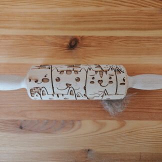 Mini wałek do ciasta z kotkami! | CATS | VECTOART