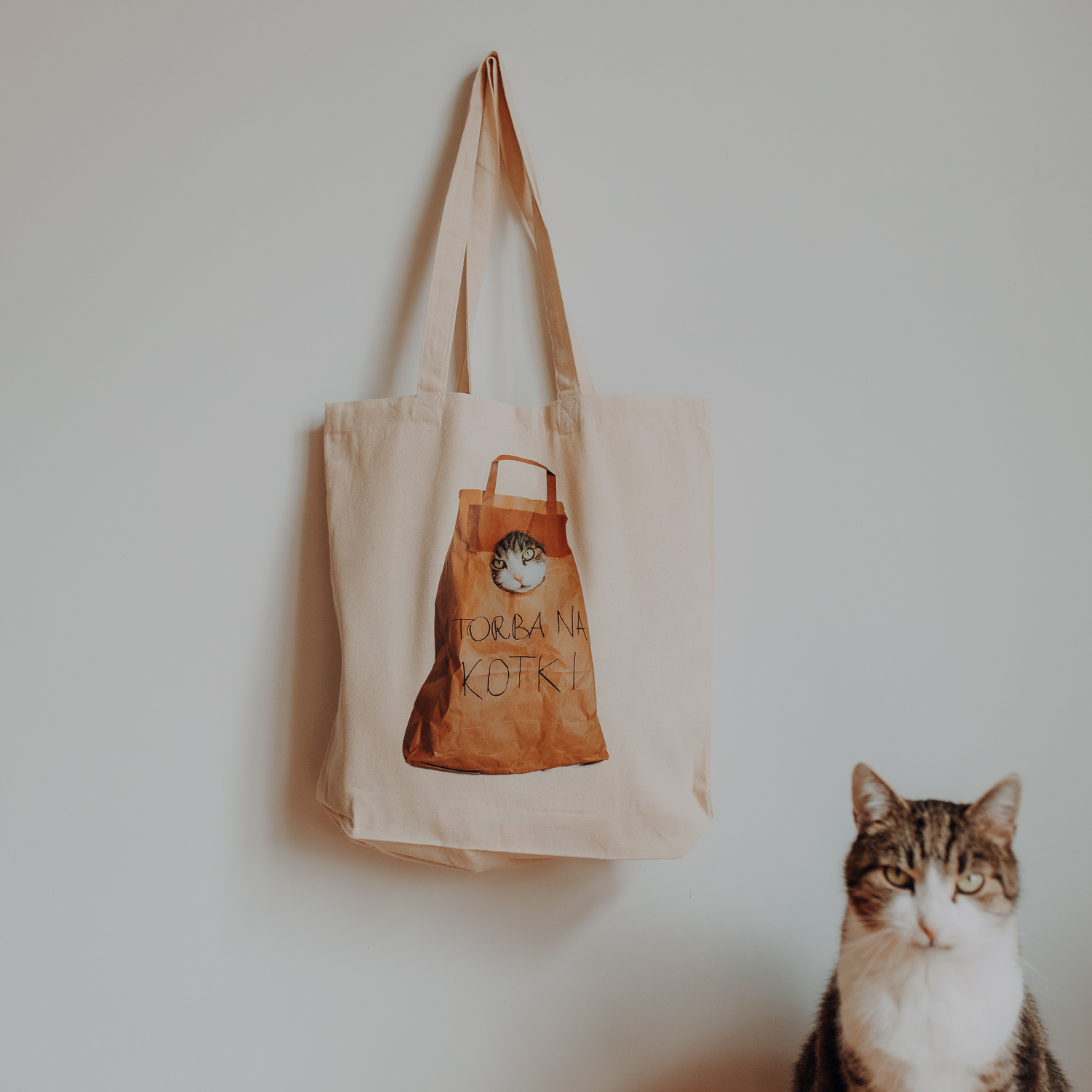 Torba bawełniana: Torba na kotki
