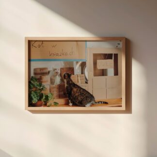Plakat A4: Kocia księgarnia