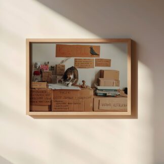Plakat A4: Kocia poczta